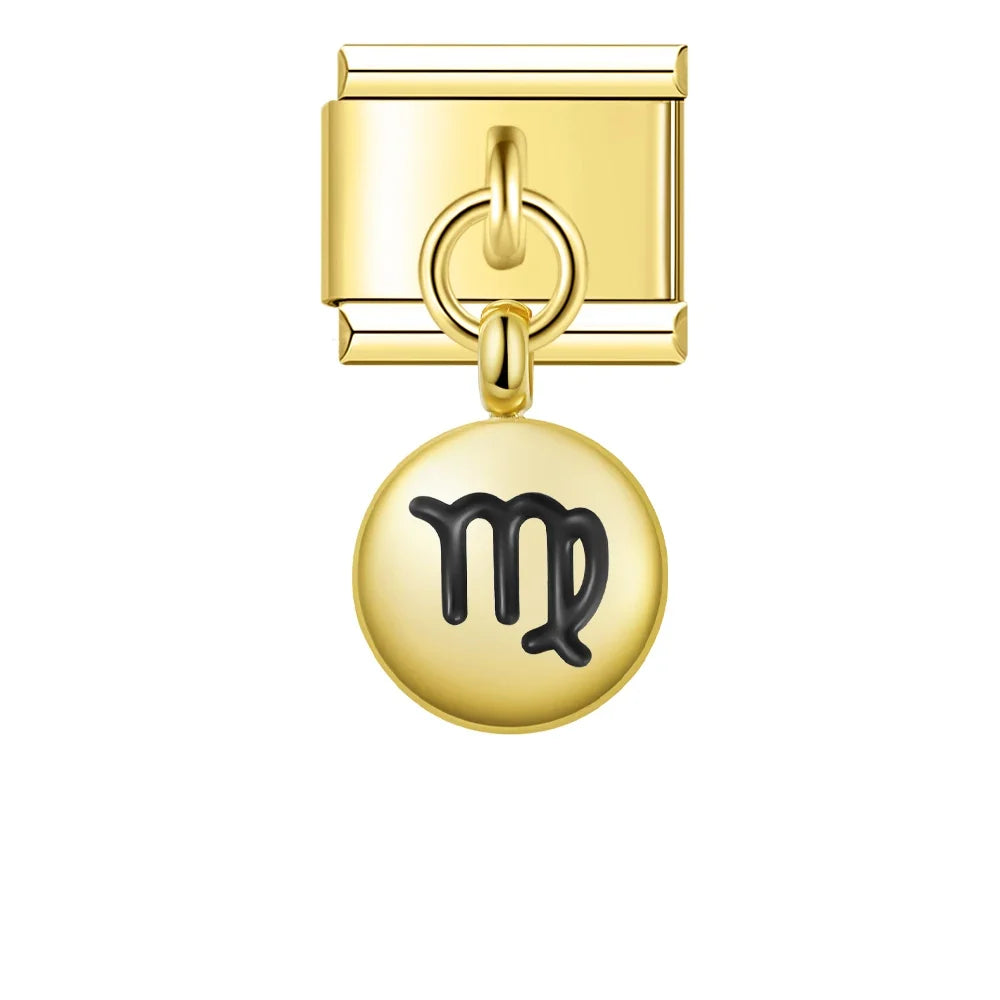 Charm Pendant Signos Circle Gold - Blisca®