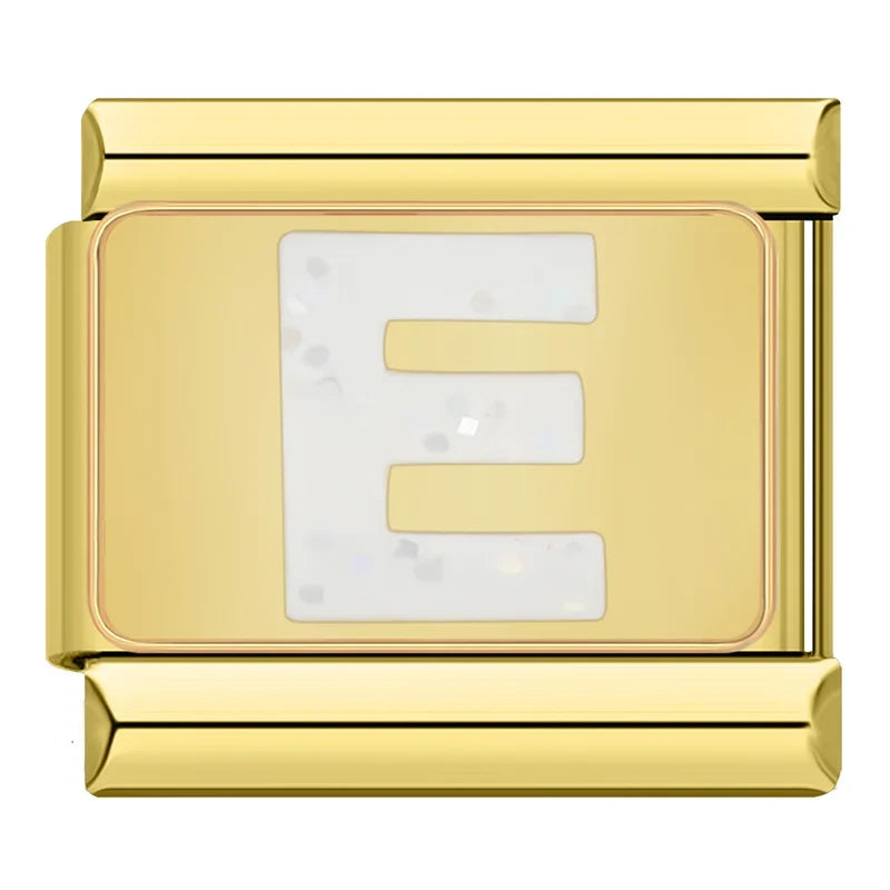 Charm Gold Glitter Initials - Blisca®
