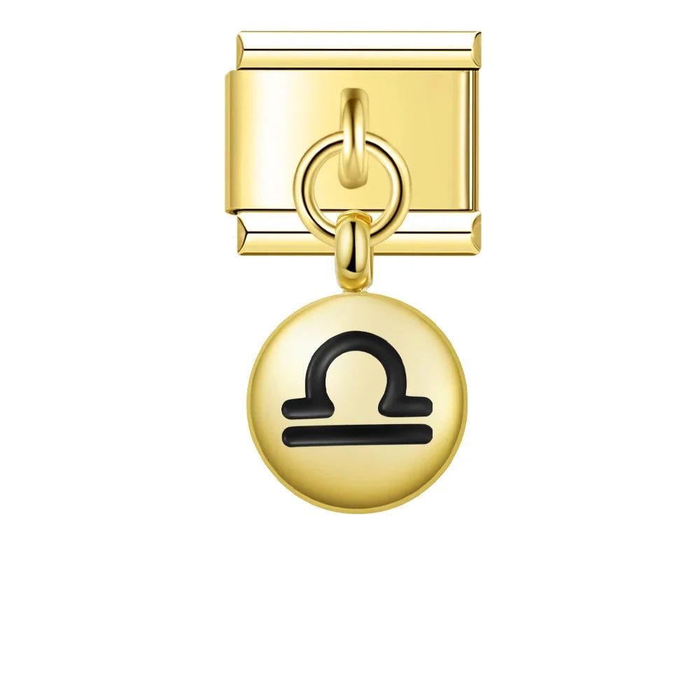 Charm Pendant Signos Circle Gold - Blisca®